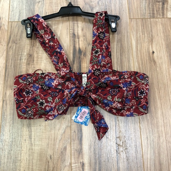 NWT Free People maroon bra top - Picture 2 of 4